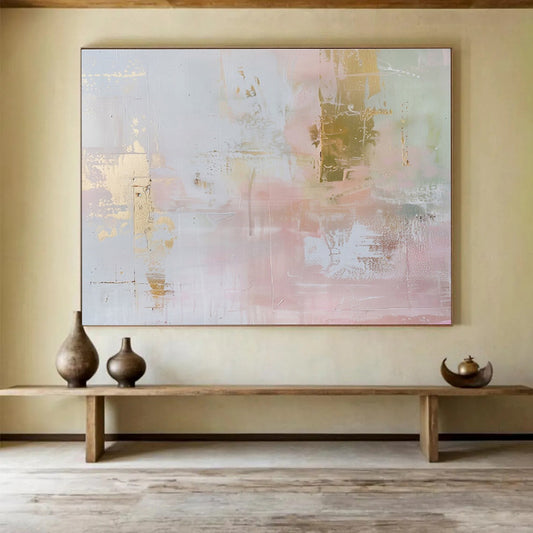 Large - Format Textured Abstract Wall Decor for Bedroom & Dining Room DKH498