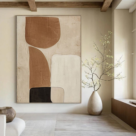 Grandiose - Scale Hand - Painted Textured Custom Abstract Gem, Perfect for Bedroom and Dining Room DKH1494