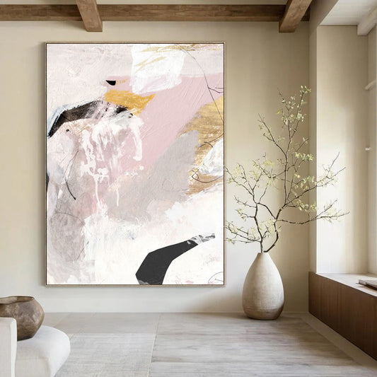 Large Custom Abstract Paintings: Handmade, Textured, and Inviting DTP211