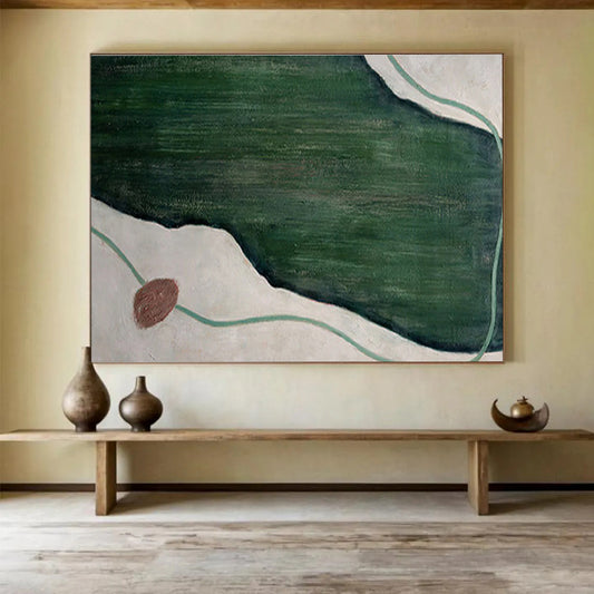 Grand Hand - Painted Textured Abstract Mural for Entryway & Dining Room DKH610