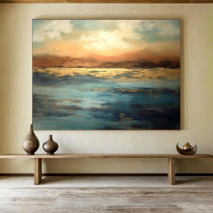 Sunset Over Golden Waters - Romantic Dining Ambiance DLZ066