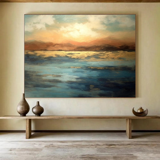 Sunset Over Golden Waters - Romantic Dining Ambiance DLZ066