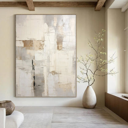 Excitingly Massive Hand - Painted Textured Abstract Canvas for Game Room & Entertainment Area DKH1255