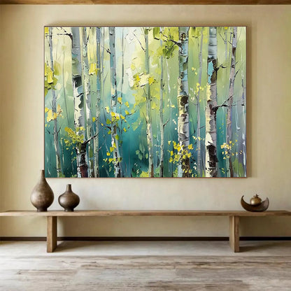 Massive Textured Hand - Painted Abstract Wall Mural for Decor Enhancement DKH670