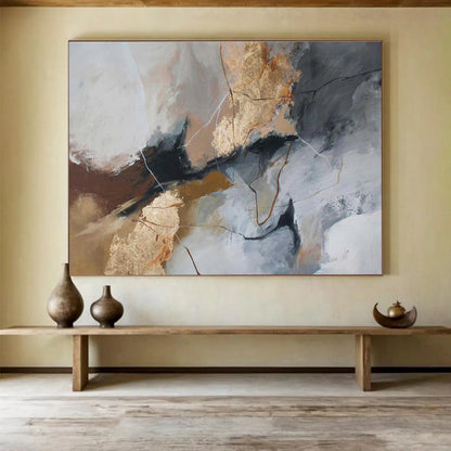 Oversized Textured Abstract Wall Mural for Living Room & Bar DKH518