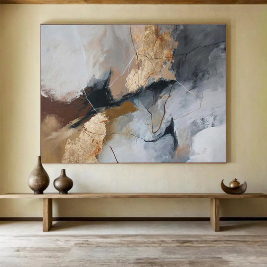 Oversized Textured Abstract Wall Mural for Living Room & Bar DKH518