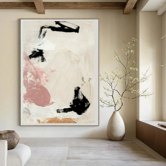 Oversized Hand-Painted Abstract Wall Art for Bedroom & Office LargeART2316