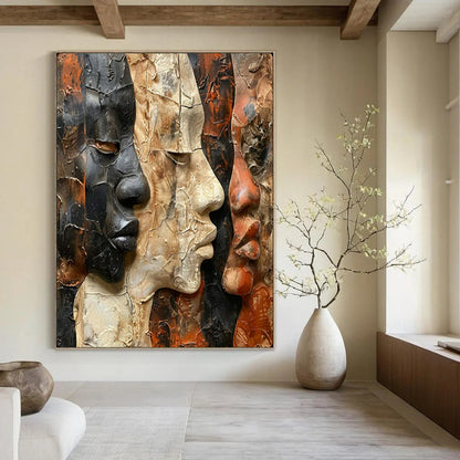 Custom-Handled Textured Wall Mural for Bar & Living Room LargeART2157
