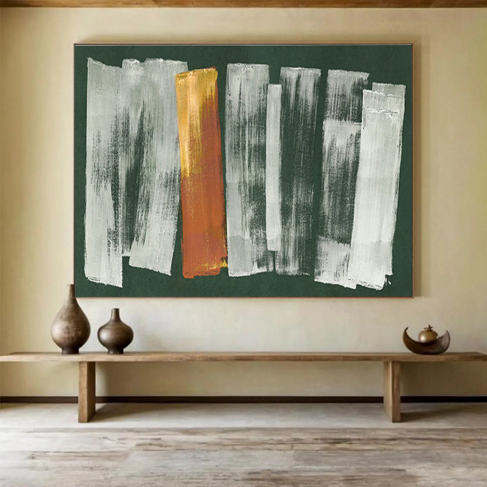 Striking Hand - Painted Textured Abstract Wall Painting for Bedroom & Hallway DKH612