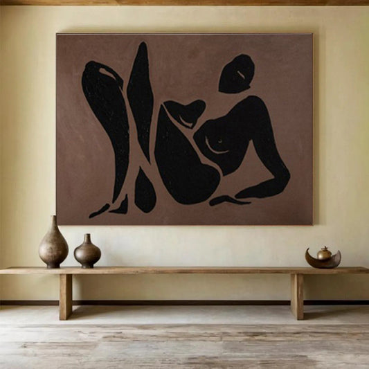 Gigantic Textured Hand - Painted Abstract Wall Mural for Memorable Impressions DKH743