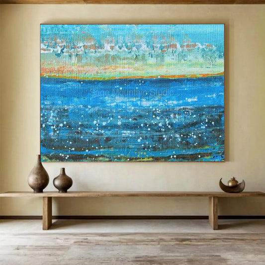 Celestial Large Abstract Canvas for Living Room & Bedroom LargeART1794