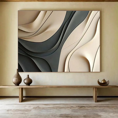 Grandiose Textured Abstract Mural for Entryway & Dining Room DKH523