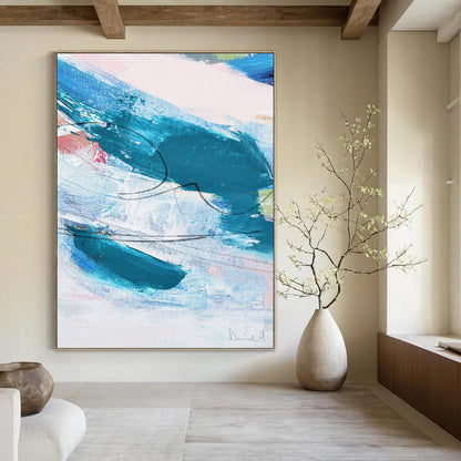 Puckered Textures: Immense - Scale Custom Abstract Creation for Bedroom and Office DTP151