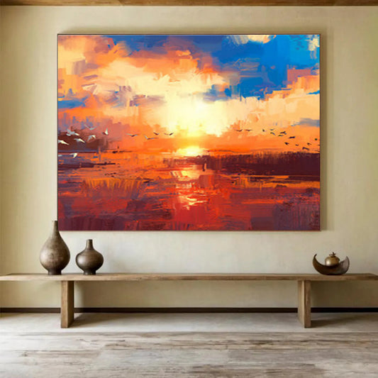 Striking Immense Abstract Artwork for Entryway & Office DKH387