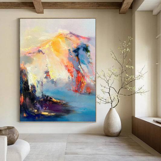 Colossal Custom - Painted Textured Canvas Abstract for Office & Bedroom DKH1061