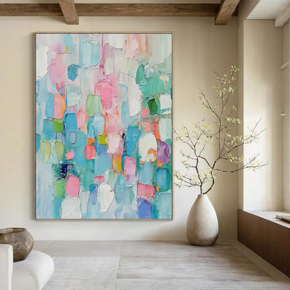 Hand - Rendered Custom Textured Abstract Wall Art for Office & Living Room DKH0997