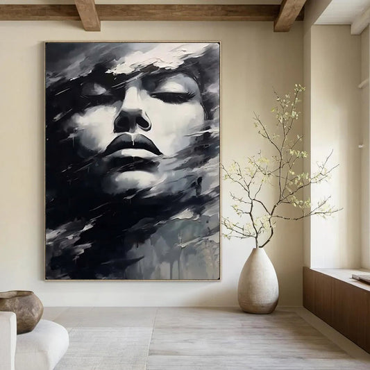 Hand-Painted Large-Scale Textured Abstract Wall Art for Living Room & Playroom LargeART2130