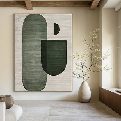 Designer - Led Hand - Rendered Textured Canvas Abstract for Dining Room & Hotel Suite DKH1132