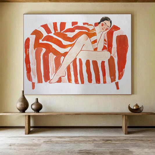“Enchanted Echoes” Grand Abstract Mural for Hallway & Bedroom DKH226