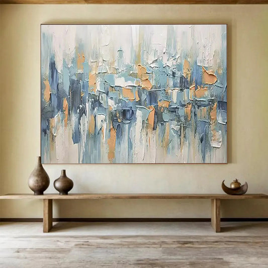 Vast Hand - Painted Textured Abstract Canvas for Interior Statement - Making DKH685