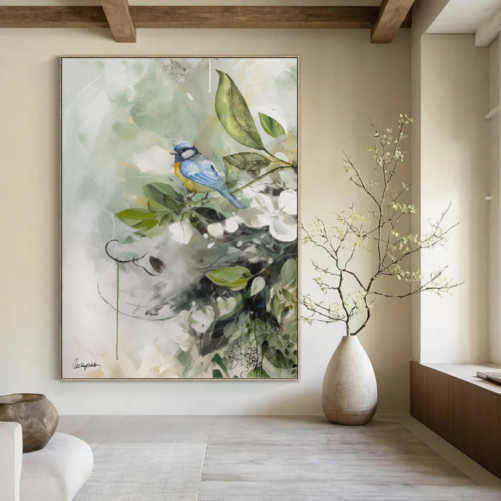 Gorgeous Hand - Rendered Textured Canvas Abstract for Office & Bar DKH1085