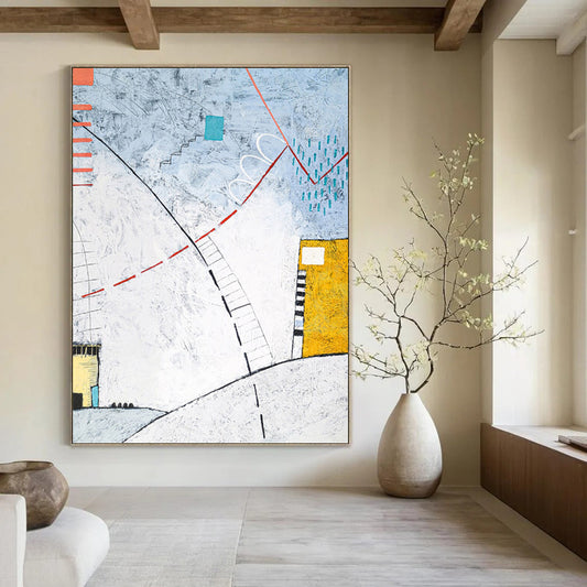 Masterful Custom - Rendered Textured Canvas Art for Office & Hallway DKH1092