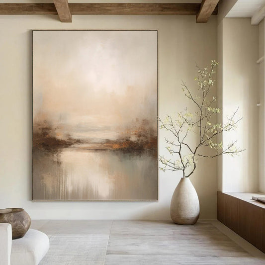 Unforgettable Colossal Hand - Painted Textured Abstract Painting for Exhibition Hall & Museum DKH1252