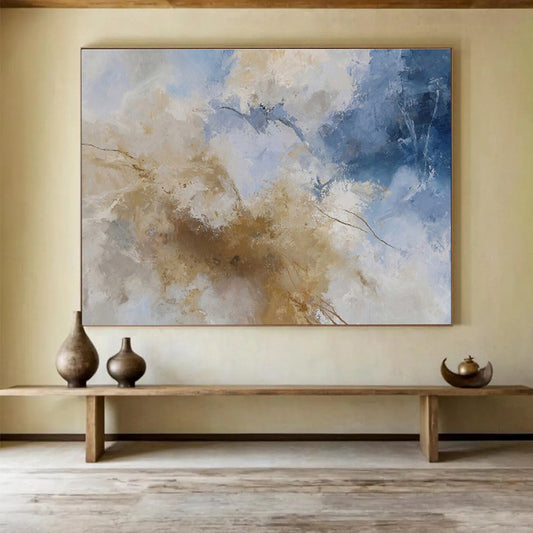 Custom Hand-Painted Wall Mural for Office & Dining Room DKH136