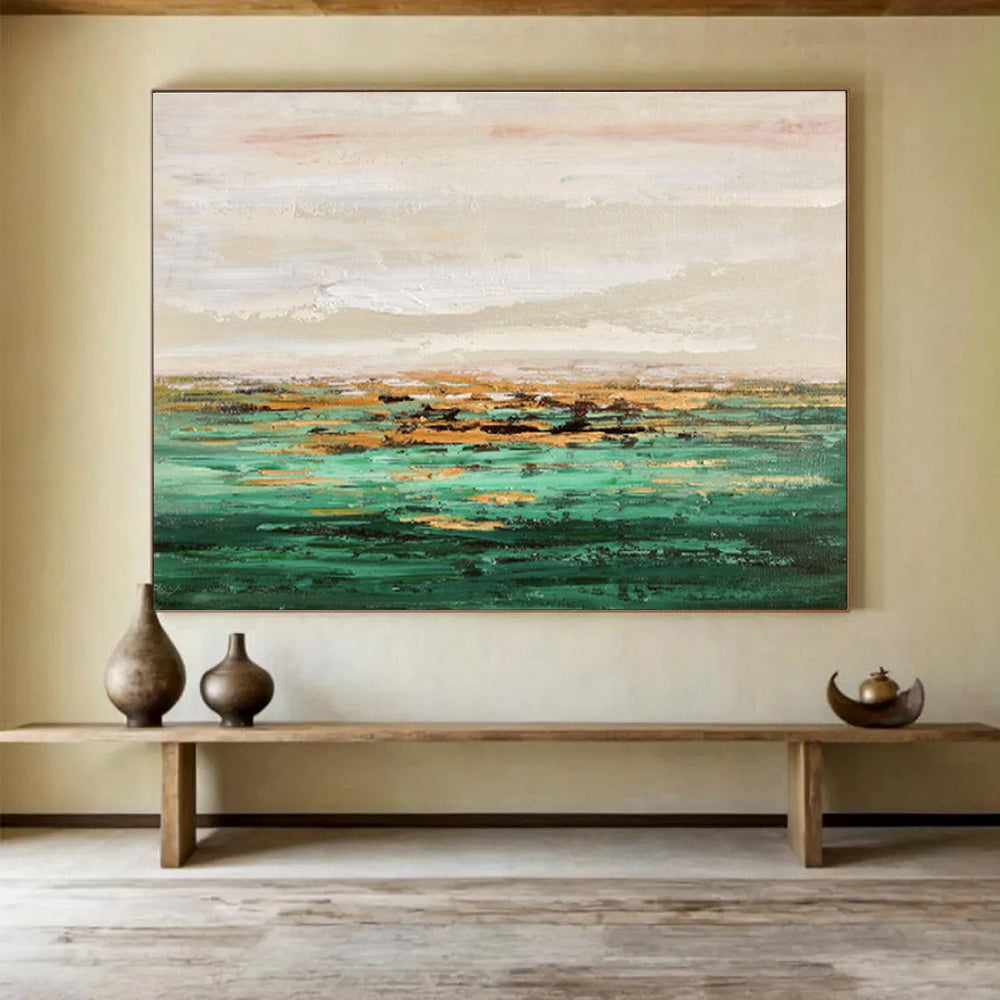 Bold & Beautiful Hand - Painted Textured Abstract Painting for Hallway & Living Room DKH644