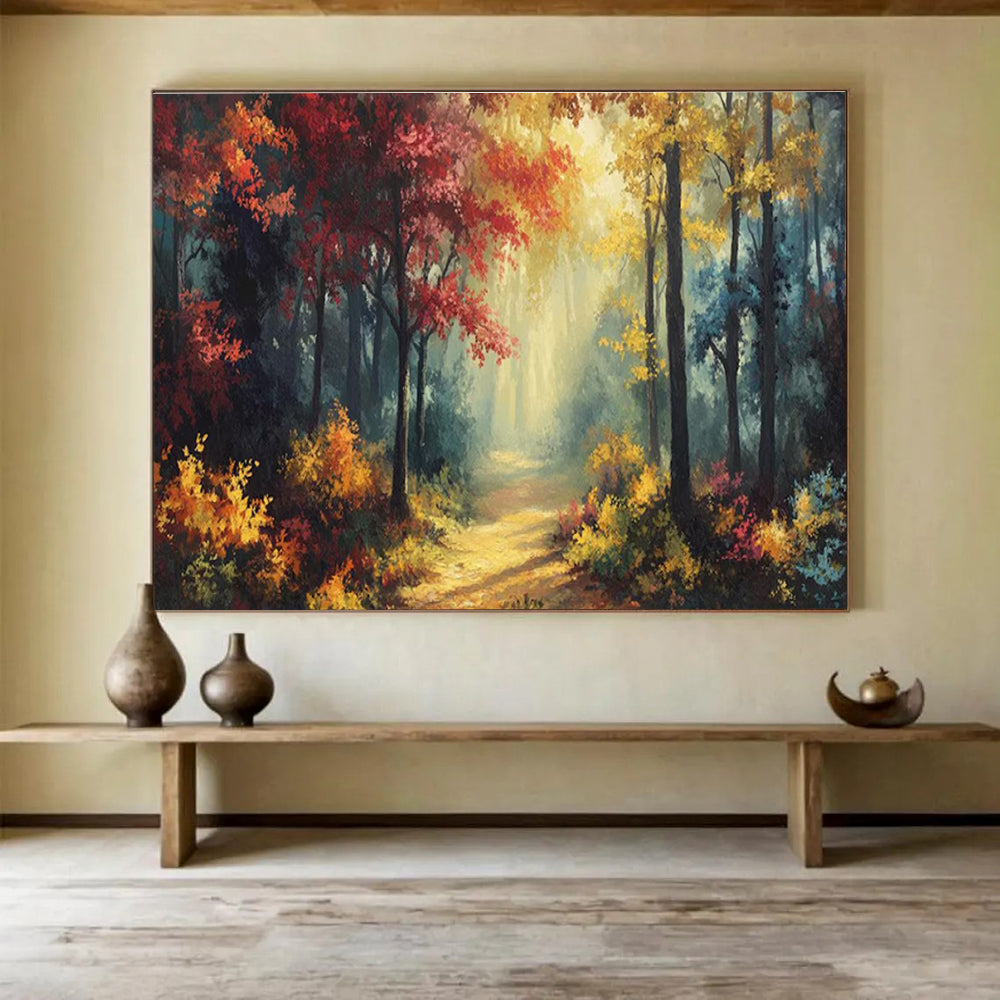 Luxurious Original Grandiose Textured Hand - Painted Abstract Mural for Immersive Spaces DKH821