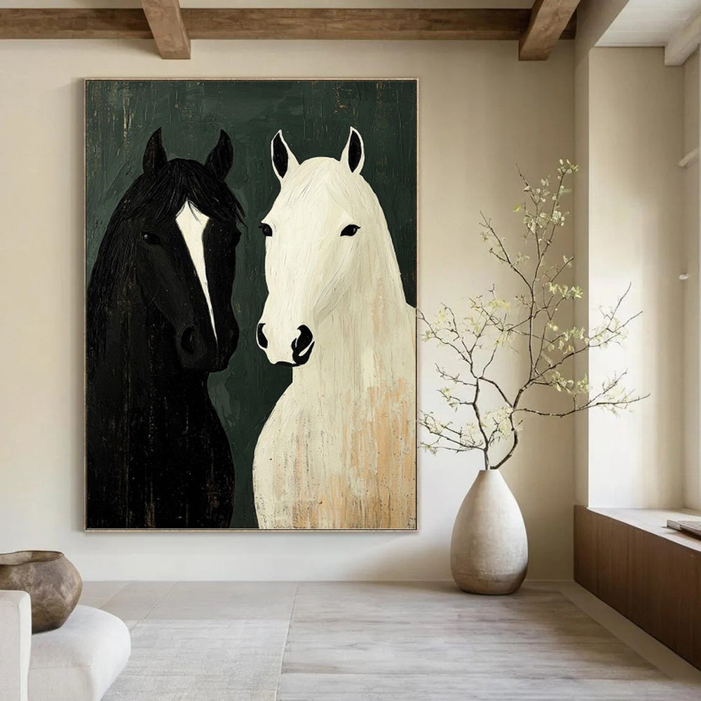 Large - Format Custom Textured Hand - Painted Abstract Mural for Entryway & Hotel Suite DKH1003
