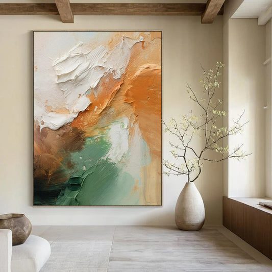 Large-Sized Hand-Painted Abstract Masterpiece for Bar & Hotel Lobby LargeART2308