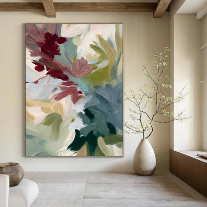 Dazzling Hand - Painted Textured Abstract Art on Canvas for Office & Hallway DKH1351