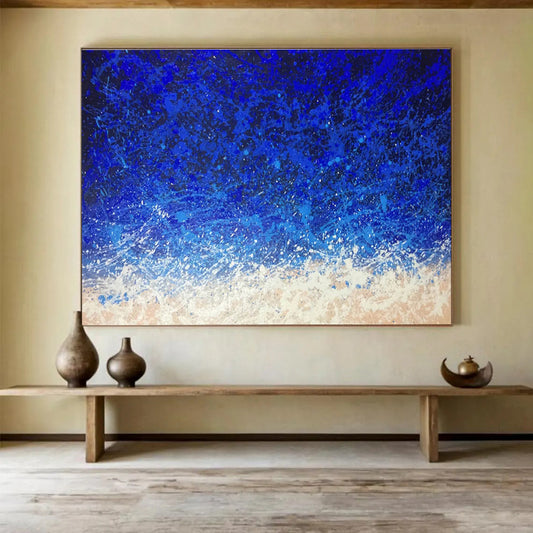 Unparalleled Original Hand - Painted Textured Large Abstract Masterpiece for Exclusive Spaces DKH844