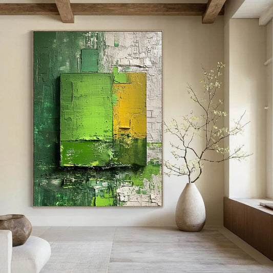 Enormous Hand - Painted Custom Abstract Gem for Bedroom and Dining Room DTP030