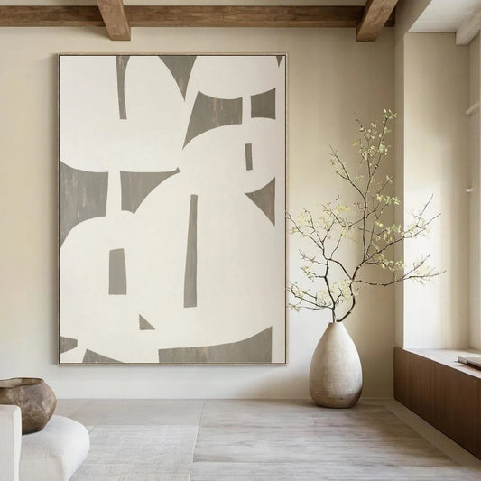 Exquisite Hand - Painted Textured Canvas Abstract for Bedroom & Dining Room DKH1075