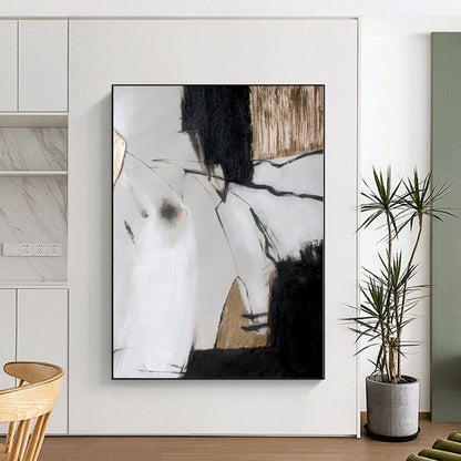 Giant Made-to-Order Abstract Canvas for Walk-in Closet Feature Walls