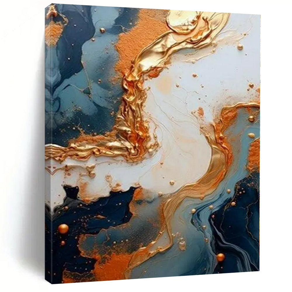 Huge Hand-Painted Contemporary Abstract Canvas for Bedroom Ceilings
