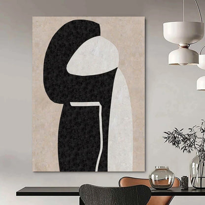 Huge Hand-Painted Contemporary Abstract Painting for Living Room Above Entryways