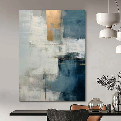 Playful Polka Dot Hand-Painted Abstract Wall Art for Fun Dining Rooms