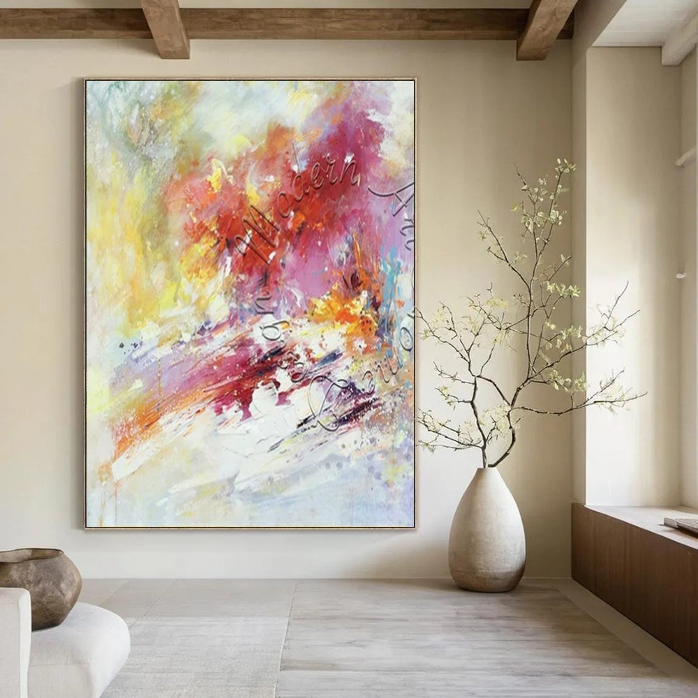 Extra-Huge Modern Abstract Wall Decor for Artisan Cheese Shop Displays
