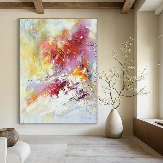 Extra-Huge Modern Abstract Wall Decor for Artisan Cheese Shop Displays