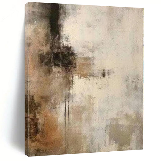Giant Hand-Painted Abstract Art for Basement Entertainment Areas