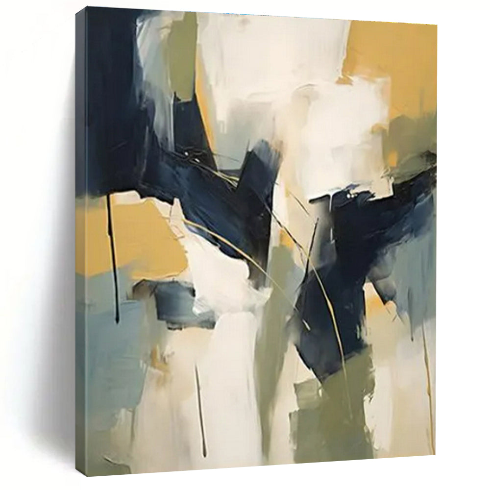 Extra-Huge Contemporary Abstract Painting for Nursery Soothing and Serene Decor