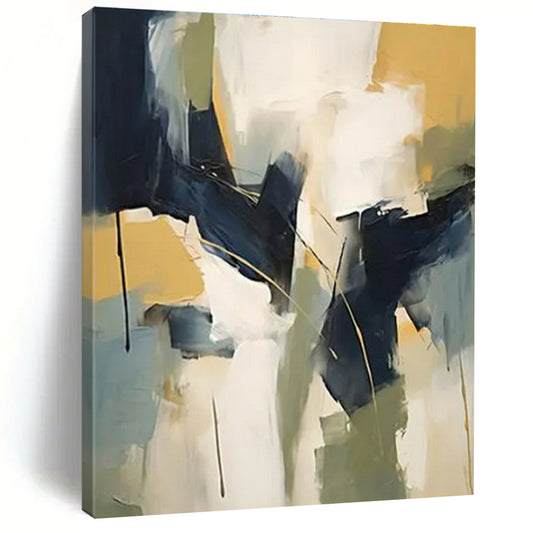Extra-Huge Contemporary Abstract Painting for Nursery Soothing and Serene Decor
