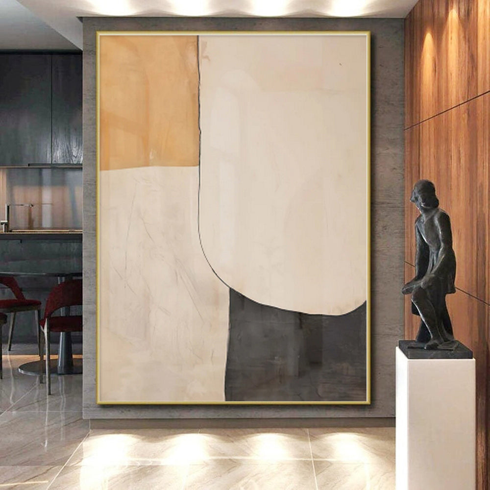 Giant Made-to-Order Abstract Painting for Living Room Bay Window Nook