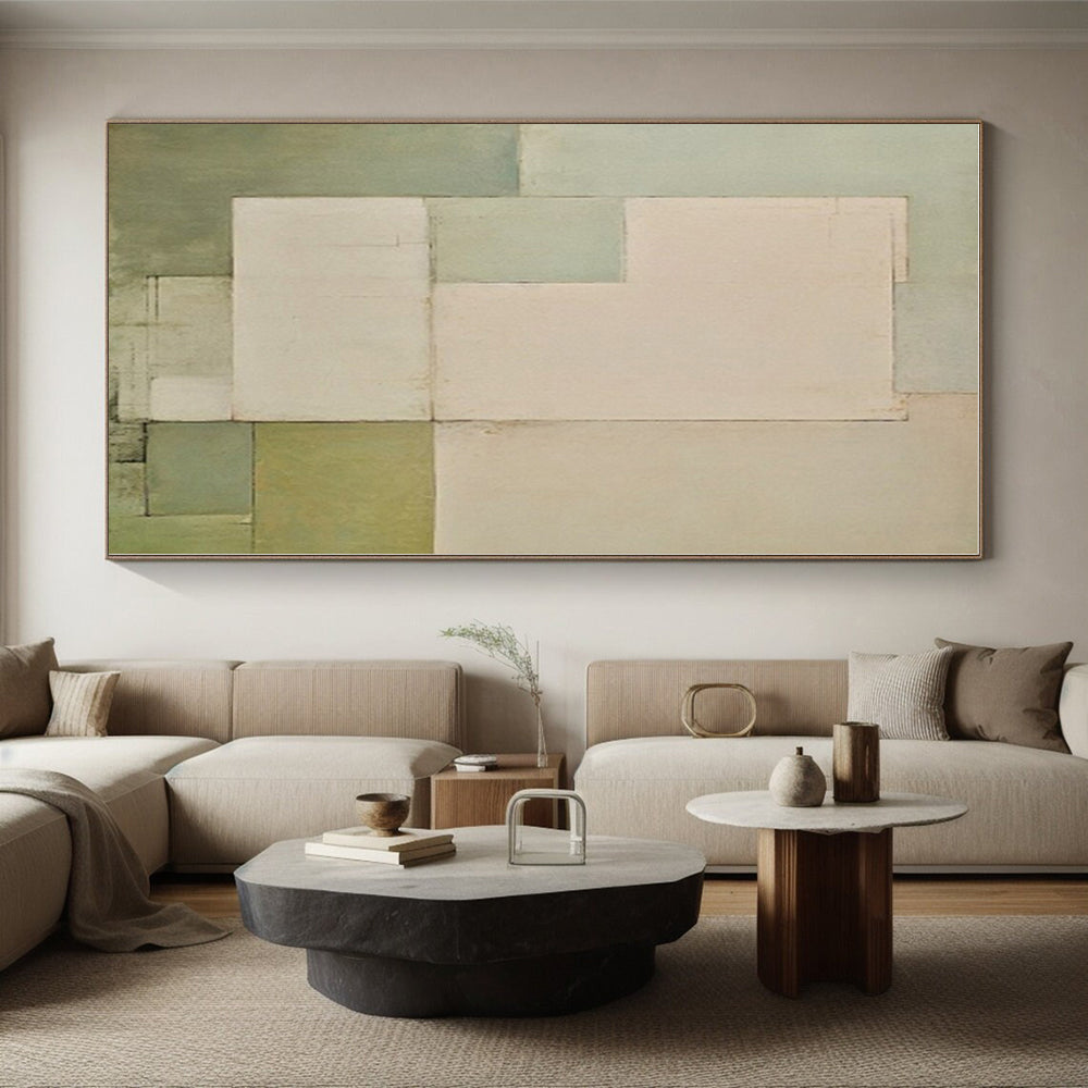 Immense Made-to-Measure Abstract Art for Basement Game Room Feature Wall