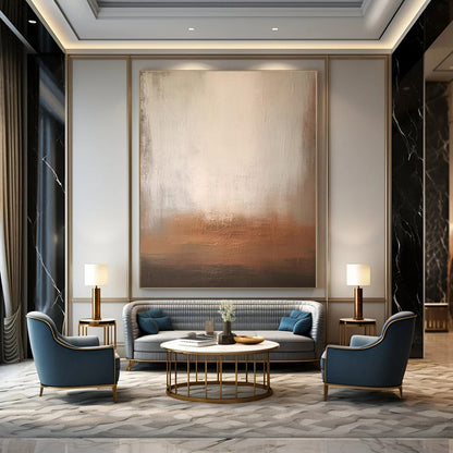 Super-Sized Hand-Painted Modern Abstract Wall Decor for Office Wellness Rooms