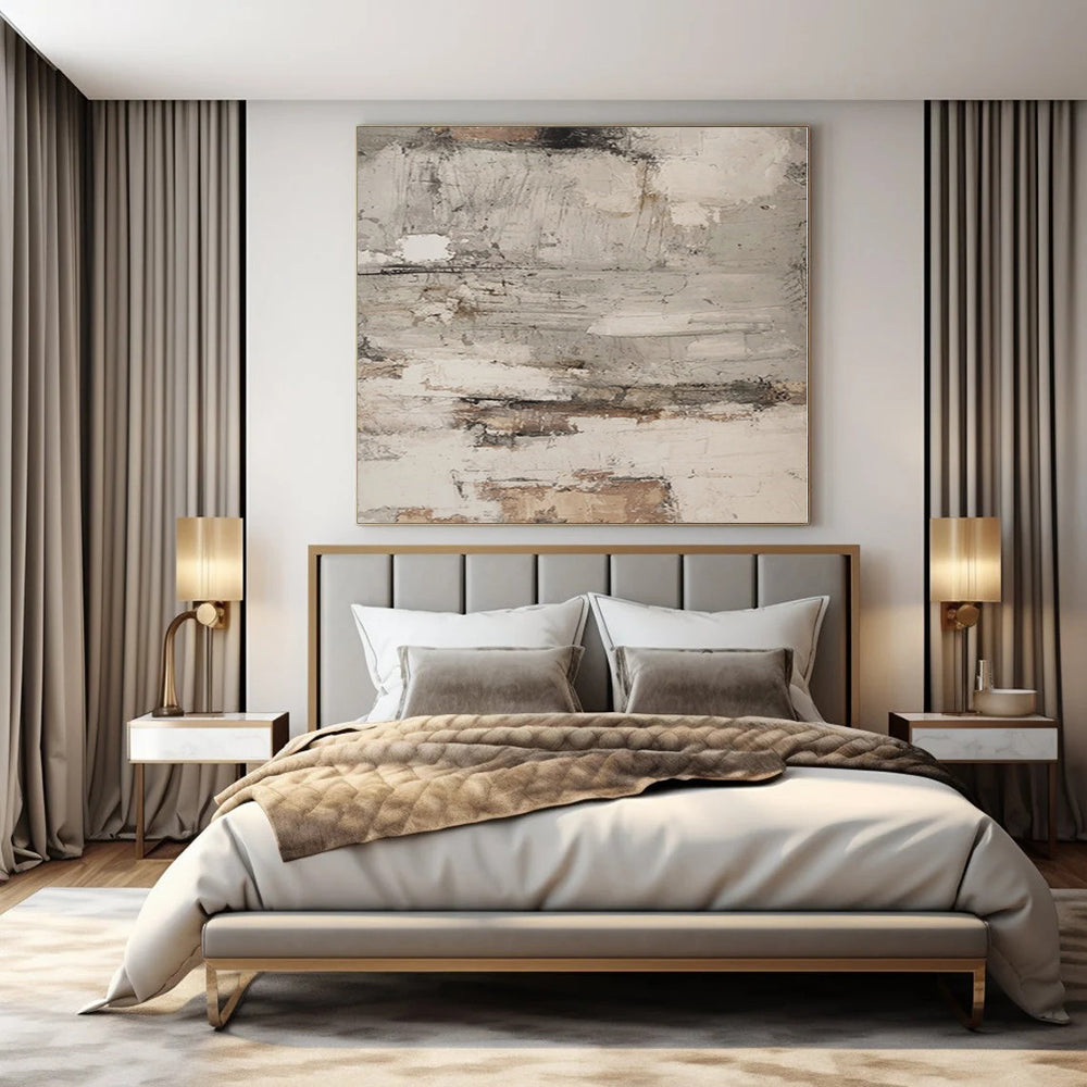 Grand Handcrafted Abstract Painting for Boutique Retail Store Feature Walls