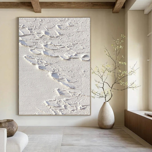 Oversized Hand-Painted Modern Abstract Painting for Office Storage Areas